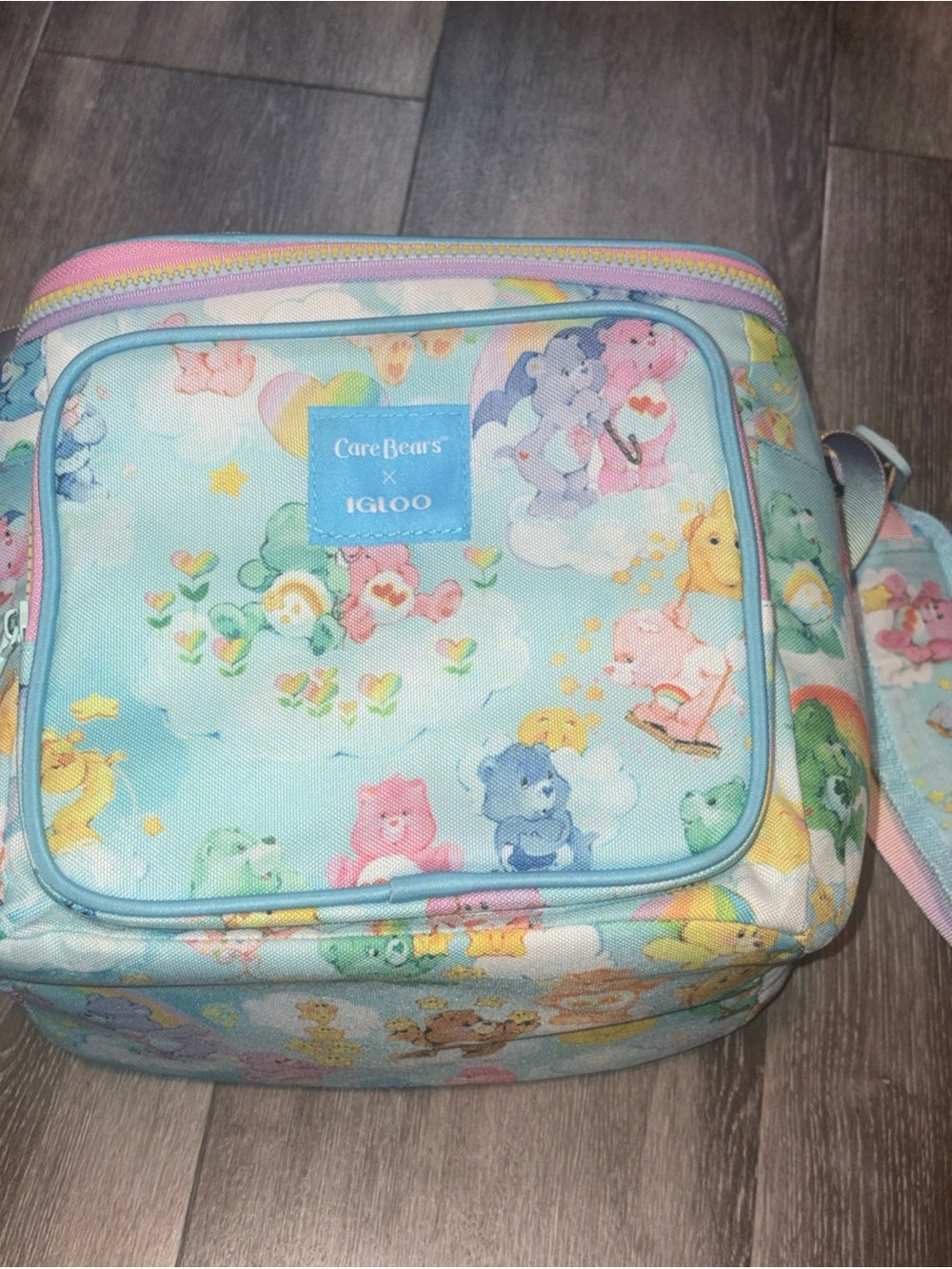 Care Bears x Igloo Cooler Rainbow Ombre Clouds Lunchbox Travel Lunch bag